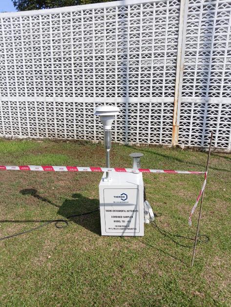 Professional ambient air monitoring equipment used by KBHC for DOE compliance testing in Malaysia